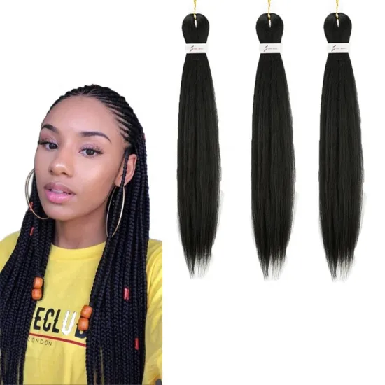 jumbo braid ombre color prestretched braiding hairsynthetic pre stretched hair