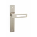 Mortise de aluminio y placa de mango de palanca de hierro