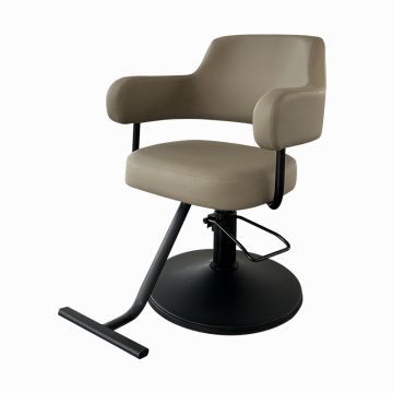 Modern Hydraulic Barber Chair with Comfortable PU Leather for Men's Salon Shops