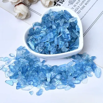 Top Quality Bulk Aquamarine Stone Chips for Decoration