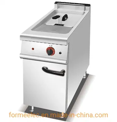 56L Vertical Fryer 2-Tank 2 Basket Electric Fryer with Cabinet