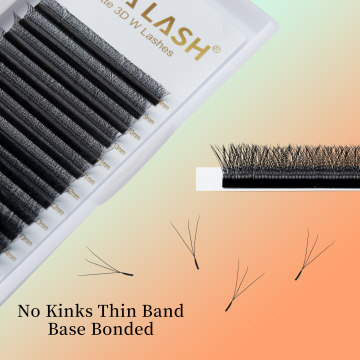 Natural Soft Korean PBT W Shape Eyelash Extensions