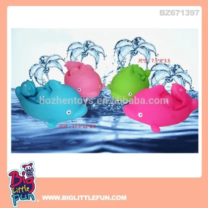 Dolphin bath toy,squishy animal toys