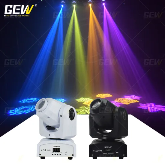 GEVV Stage Beam Lights: 10W-90W Mini LED DMX Moving Head Gobo Spot Light for Night Club