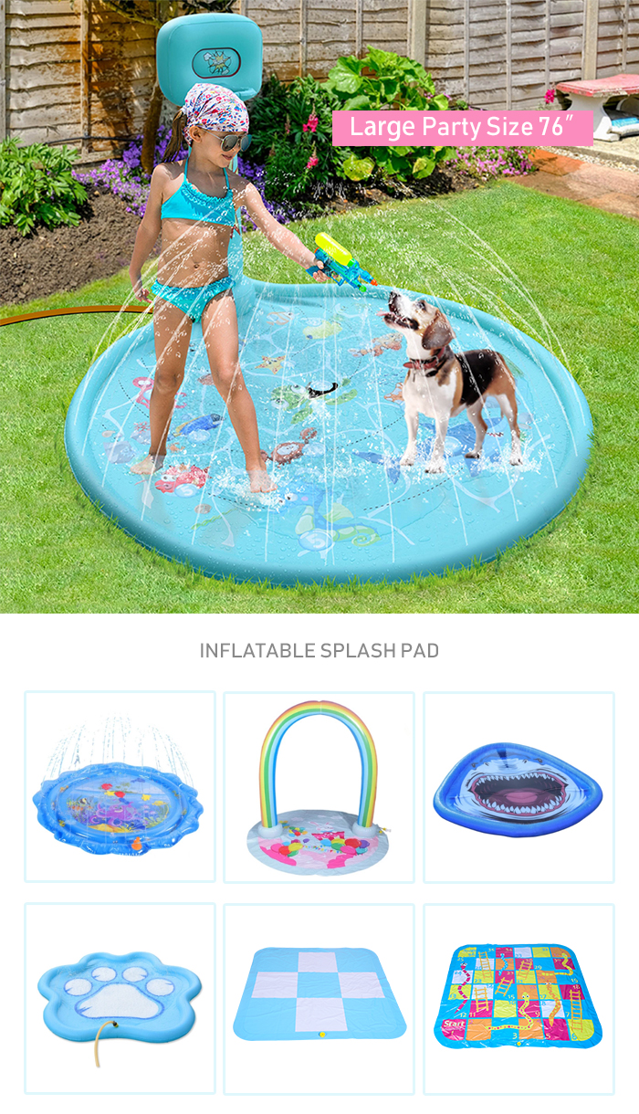 China Inflatable Splash Pad,Outdoor Splash Pad,Blow Up Splash Pad