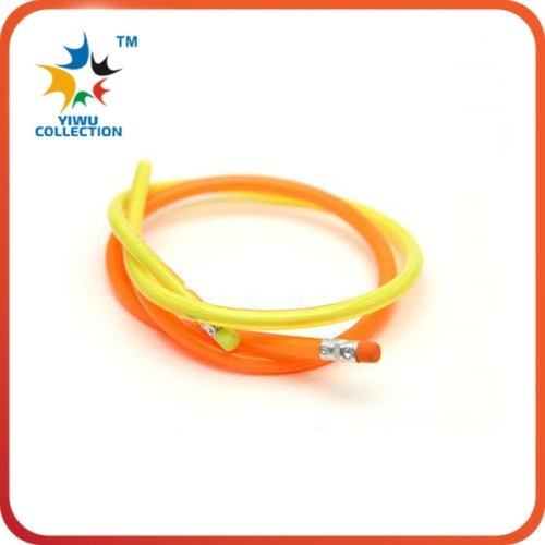 promotional plastic soft bendy twist flexible pvc pencil