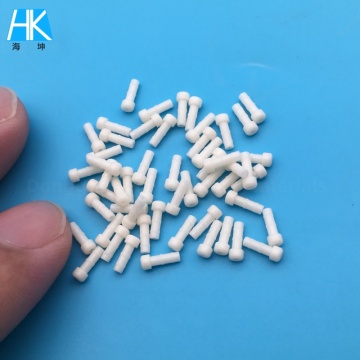 Boulon Al2O3 à goupille étagée en céramique d'alumine de précision Miniature avec une dureté élevée et des Dimensions précises pour l'électronique