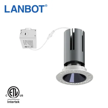 Adjustable 15W COB Frameless CCT Changeable Embedded Trimless LED Downlight Ceiling Kit
