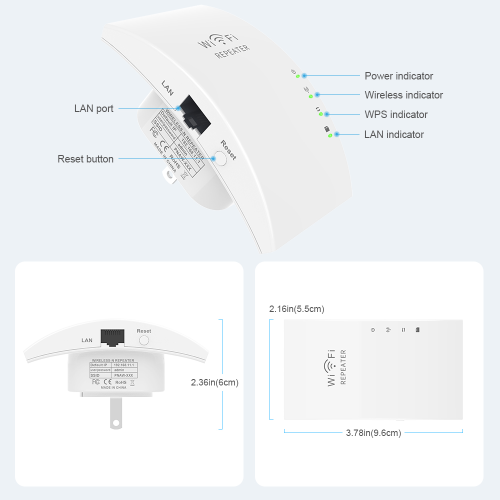 WiFi Extender Covers Up to 20 Devices 300Mbps