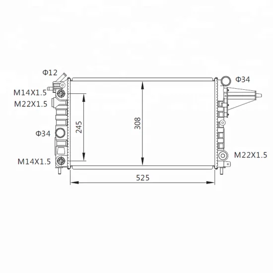 OPEL VECTRA A 1988-1995 Auto Radiator OEM 1300088