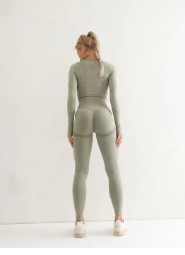 Long sleeved yoga two-piece set