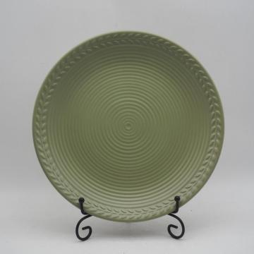 Emboss Green Ceramic Dinner Set, steengoedgoedersets, meest populaire kleurendin set