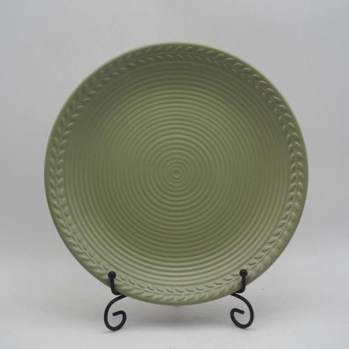 Set di ceramiche in ceramica verde, set di stoviglie in gresca, set di stoviglie a colori più popolari