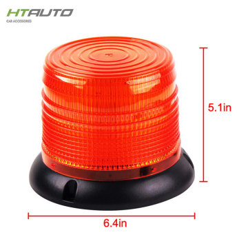 HTAUTO 18W Amber Rotating Beacon Traffic Warning Light - Magnetic
