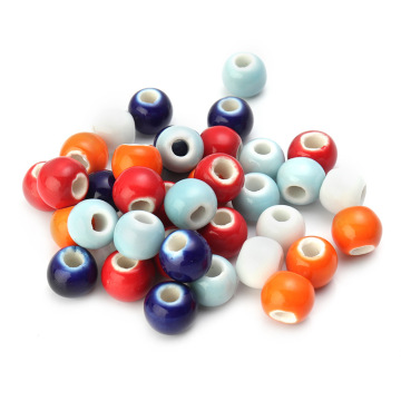 50 pezzi per perle in ceramica 9 mm