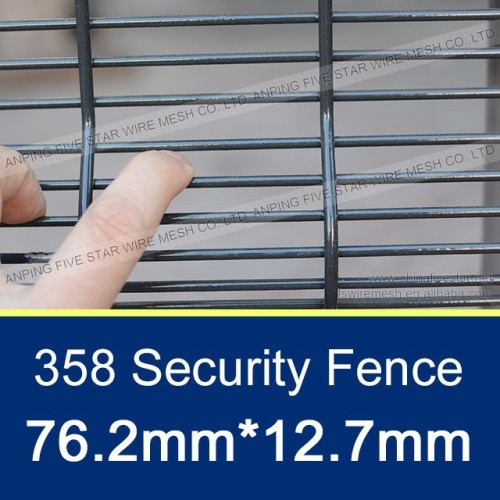 76.2x12.7mm/2.5x1.8m 358 Welded Mesh Fence