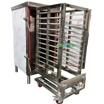 12 Tray Steamed Bun and Dumpling Steamer Cart for Fish, Crab, Shrimp, and Siu Mai
