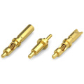 Spring loaded copper connector pogo pin for battery