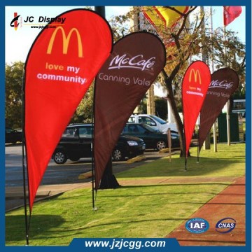 Custom Printed Feather Flag, Sail Flying Banner, Outdoor Advertising Sign