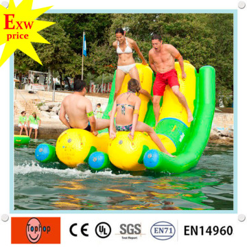 China water park games inflatable banana boat, inflatable floating seesaw, inflatable water games for sales
