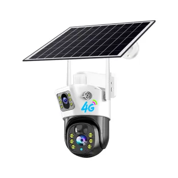 V380 Pro Dual Lens 4G Solar Powered Smart Home Security Camera