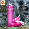 Benutzerdefinierte wiederverwendbare leere nette kreative Squeeze BPA Free Filter Wasserflasche die Flasche Wasser Falten