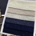 Navy Boucle Knit Fabric ກັບ Sequins ສໍາລັບ Overcoat Suit Dress