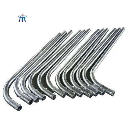 Huatai Cheap Galvanized Electric Steel Street Light Poles 7m-8m