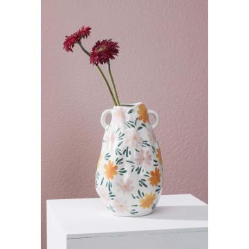 Colorful Vase Set Classic Ceramics Water Transfer printing Vase Factory