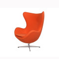 Klassieke Cashmere Wool Egg Lounge Chair