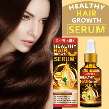 100% Natural Organic Ginger Hair Oil Serum with Ginseng Oil for Anti-Hair Loss and Thicker Hair