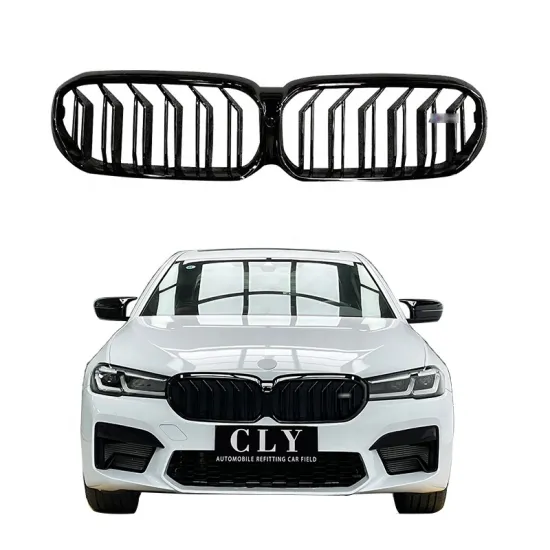 2021 IN Gloss Black ABS Grille for BMW G30 LCI - Double Slat 5 Series