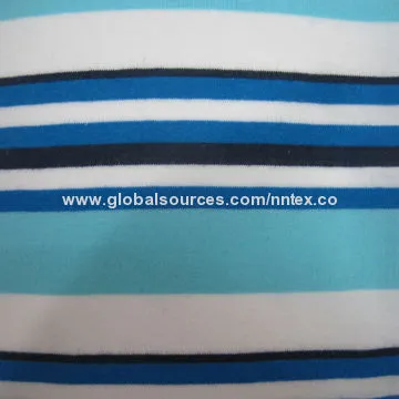 Knitted fabric, made of 95% cotton and 5% polyester, used for garments, dress, coat
