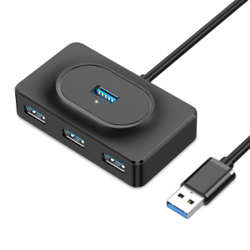 5Gbps High Speed USB 3.0 4-Port Hub Splitter Adapter for MacBook Pro and PCs