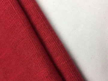 12s Linen Rayon With Slub Solid Fabric