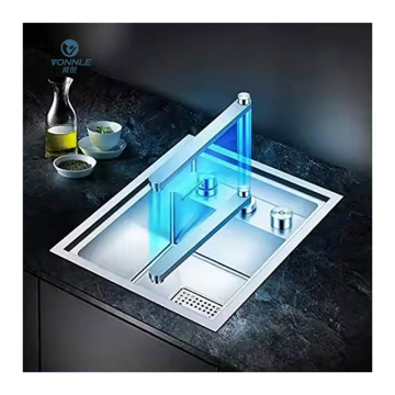 Handmade Stainless Steel Kitchen Sinks: Hidden Bar Hand Wash Basin and Single Bowl Designs