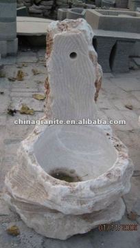outdoor marble water fountain