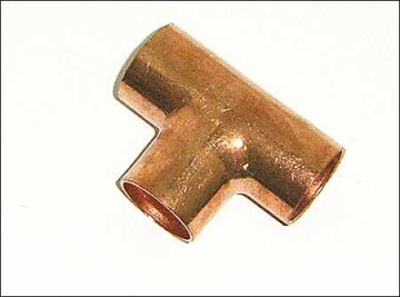 Tee copper fitting