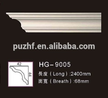 PU foam crown molding/PU ceiling cornice for interior decoration