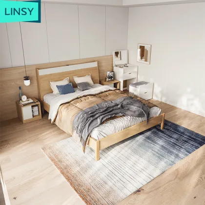 Linsy Modern Minimalist 1.5m Double Bed Set