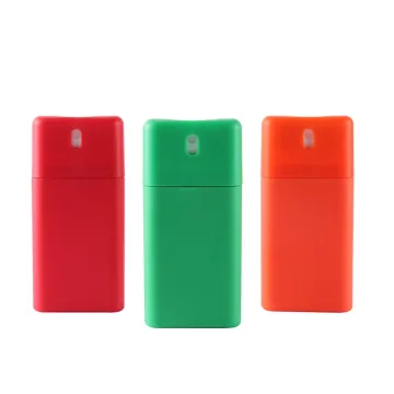 hot sales 20ml pocket size mini credit card shape perfume mist sprayer pump bottle