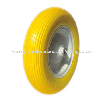 PU/Epispastic Wheel with Steel Rim, Measures 16"*4.80/4.00-8