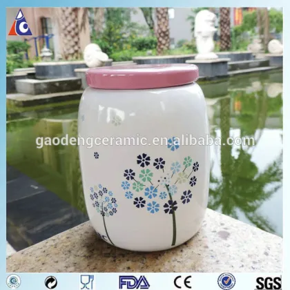 Big ceramic coffee bean sugar mason jar