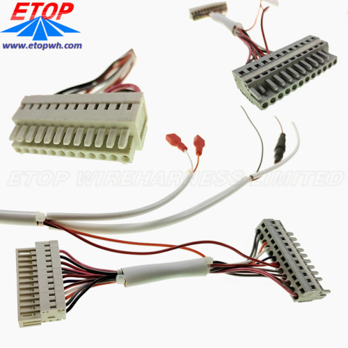 Aangepaste terminal blok connector bedrading -assemblage