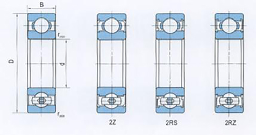 Βαθιά σφαίρα Deep Groove Ball Bearing