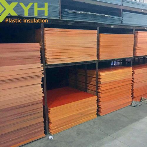 Size ဖြတ်တောက်ခြင်းနှင့်တူးခြင်းများ Orange Pertinax စာရွက်များ