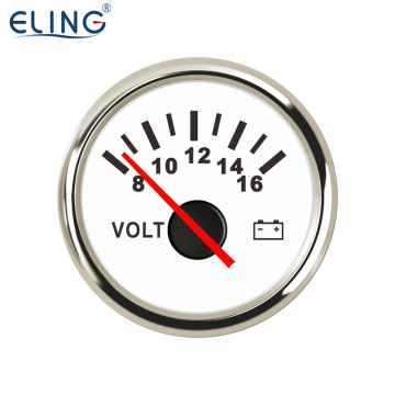Universal 52mm Voltmeter Gauge with Red Backlight for 12V/24V Vehicles