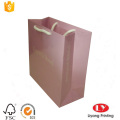 Bolsa de embalagem de papel de papel impresso rosa brilhante