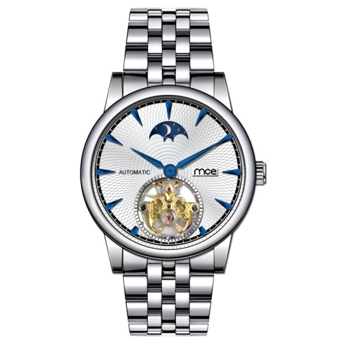Custom logo all stainless steel mechanical men watches luxury brand