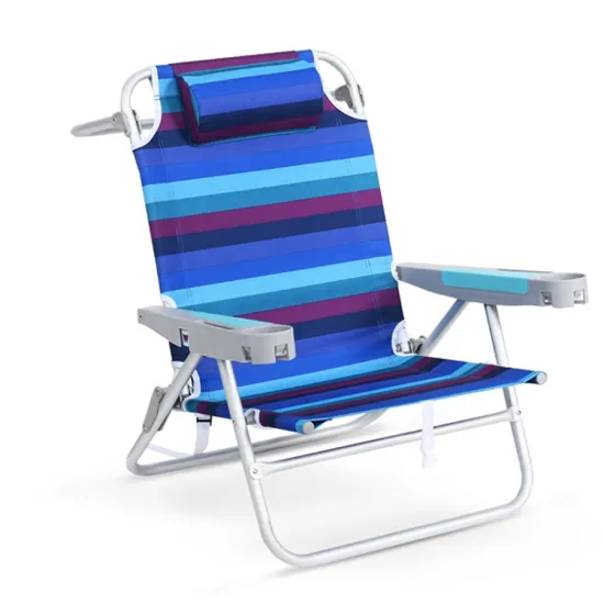 5 Position Adjustable Lightweight Foldable Aluminum Sun Beach Chair